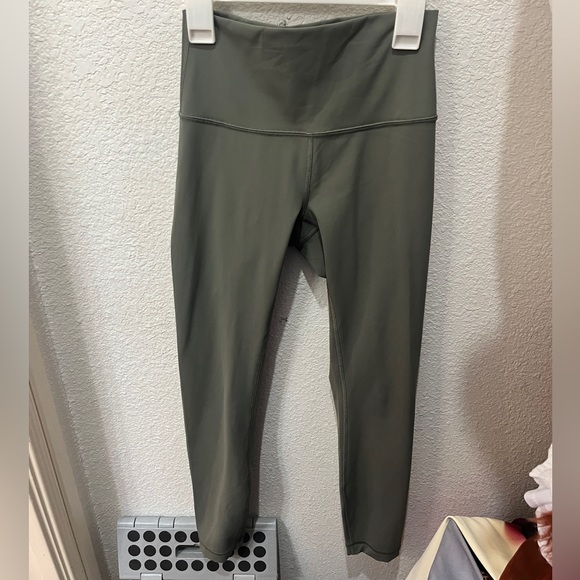 Lululemon Align High Rise 25” Leggings Muted Olive Green Size 4 - Picture 6 of 12
